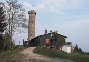 Waldgaststätte Knollenbaude bei Sieber/Herzberg am Harz. Der große Knollen