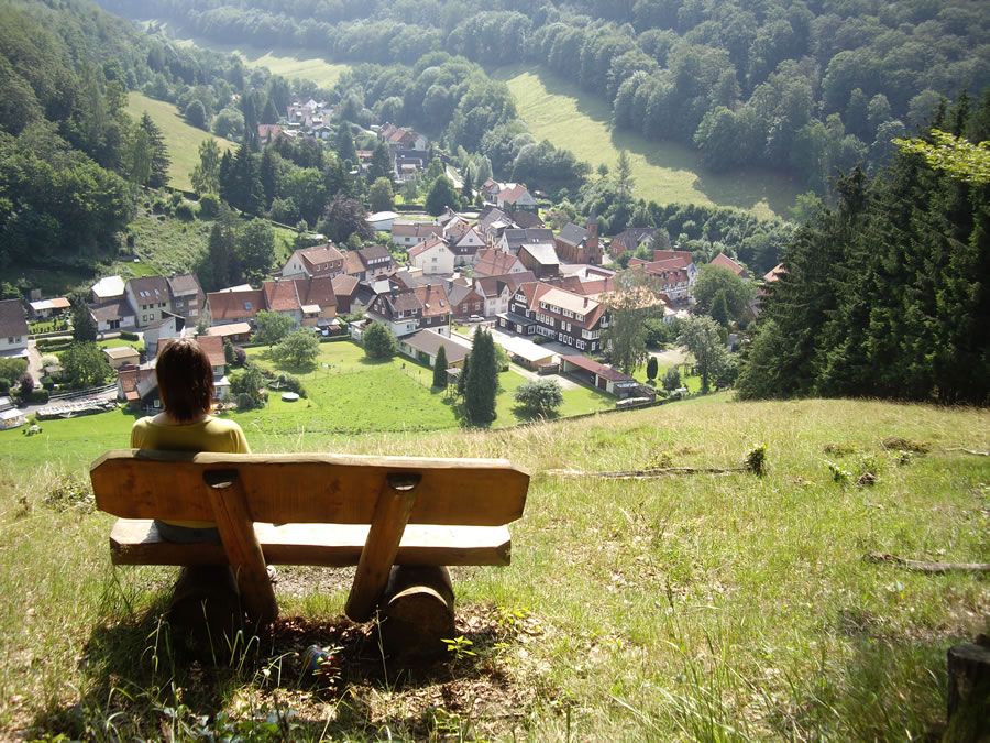 Schöne Aussicht auf Lonau